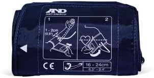 A&D Medical Small Blood Pressure Cuff Replacement (6.3-9.4"/16-24cm), Latex Free Blood Pressure Cuff, UA-289A ISO-Compliant Connector for Home Use Select A&D Medical Automatic Blood Pressure Monitors