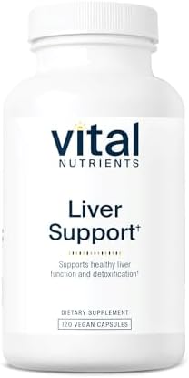 Vital Nutrients Liver Support Milk Thistle and Curcumin | Vegan Supplement | Herbal Combination to Support Healthy Liver Function* | Gluten, Dairy and Soy Free | 120 Capsules