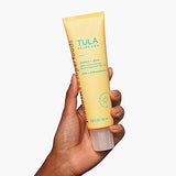 TULA Skin Care Protect + Glow Daily Sunscreen Gel Broad Spectrum SPF 30 - Skincare-First, Non-Greasy, Non-Comedogenic & Reef-Safe with Pollution & Blue Light Protection, Supersize, 3.38 oz