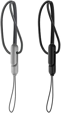 HiFan Lanyard for AirPods Pro 2 - Anti-Drop & Anti-Lost, Adjustable with Clip (Grey & Black)