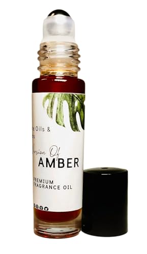 Amber Perfume Oil - Notes of Spice, Patchouli & Vanilla, Roll-On, Long Lasting, Alcohol Free, Cruelty Free 10ml.