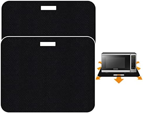 Heat Resistant Mat for Air Fryer with Sliding Function, 2 Pcs 15 * 18 in Heat Resistant Pad Caddy Countertop Protector Mat Compatible with Most XL Air Fryer Ninja Air Fryer Micro Wave Oven