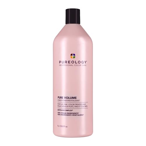 Pureology Pure Volume Conditioner For Flat, Fine and Color-Treated Hair - Restores Volume & Movement, Sulfate-Free & Vegan