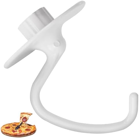 K45DH Coated Dough Hook for Kitchenaid Mixer, Accessories and Attachments for K45 K45SS KSM90 KSM150 Fits Kitchen Aid Tilt-Head Stand Mixer Bowls For 4.5-5 Quart Bowls