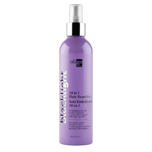 Oligo Professionnel - Blacklight 18-In-1 - Hair Beautifier - Anti Frizz - Leave-in Conditioner - Optimal Hydratation - Argan Oil - Vegan Ingredients - 11 Amino Acids & Moisturizing Formula - 8.5oz