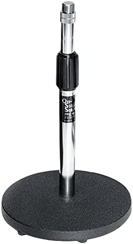 On-Stage DS7200C Adjustable Desktop Microphone Stand, Chrome