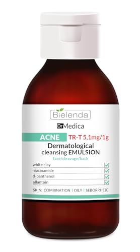 BIELENDA Dr Medica Acne - Dermatologische Reinigungsemulsion für Gesicht, Dekolleté und Rücken - 250 ml