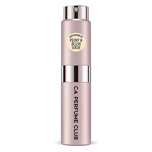 CA Perfume Club Impression of J Mlon Peony & Blush Suede For Women Replica Version Fragrance Dupes Concentrated Long Lasting Eau de Parfum Spray Refillable Atomizer Bottle 0.27 Fl Oz-X1