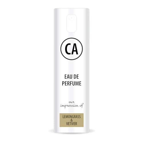 CA Perfume Impression of Lemongrass & Vetiver For Women & Men Eau de Parfum Spray Atomizer Bottle 0.33 Fl Oz-X1