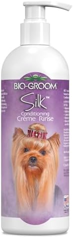 Bio-Groom Silk Creme Rinse Dog Conditioner - Conditioner for Dogs, Puppy Conditioner, Dog Conditioner Detangler, Dog Hair Conditioner - 32 Fl Oz 1-Pack