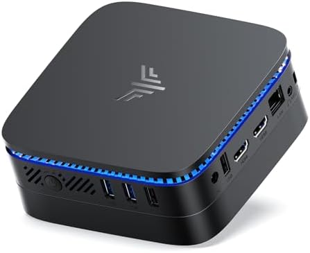 KAMRUI AK1PLUS N95 Mini PC, 16GB DDR4 512GB M.2 SSD, Small Computer Supports Dual 4K Display, Ethernet, 4 USB-A, 3.5mm Audio Jack Suitable, Business,Office, Home
