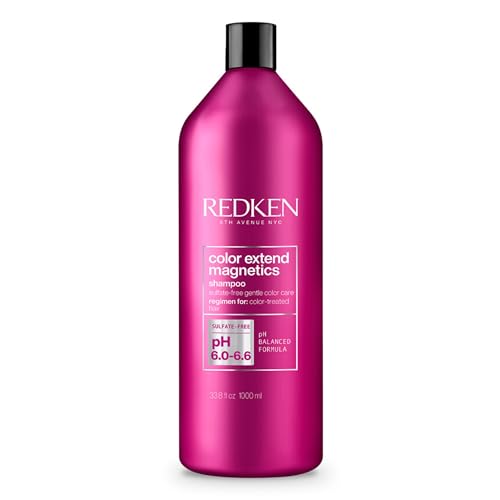 Redken Color Extend Magnetics Shampoo For Color-Treated Hair | Gently Cleanses & Protects Color | With Amino Acid | Sulfate Free Shampoo