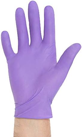 HALYARD PURPLE NITRILE Exam Gloves, Powder-Free, Non-Sterile, 5.9 mil, 9.5", Purple, Medium, 55082 (Box of 100)