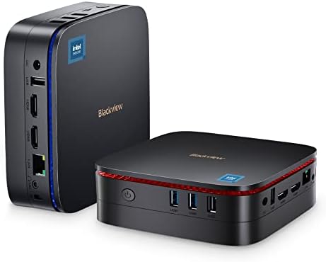 Blackview Mini PC Mini Computer MP60 Intel Twin Lake N150 (Upgraded N100), 16GB DDR4 512GB SSD, Mini Desktop Computers Support 4K Dual HDMI Display/Dual WiFi/BT4.2/USB3.2/Home/Office