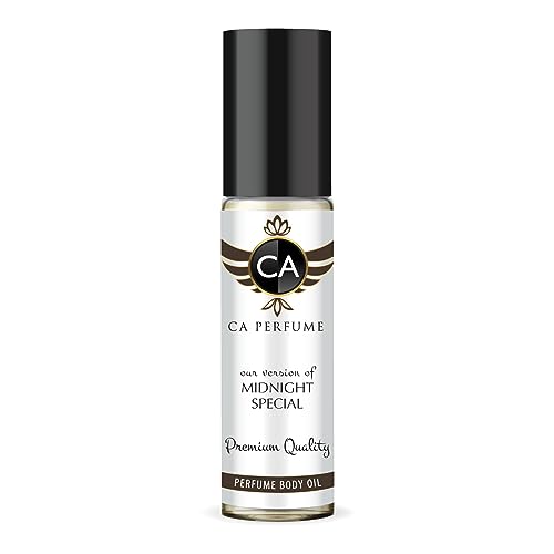 CA Perfume Impression of Midnight Special For Women & Men Replica Fragrance Body Oil Dupes Alcohol-Free Grand Quality Sample Size Concentrated Long Lasting Attar Roll-On 0.3 Fl Oz/10ml