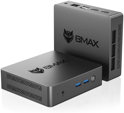Bmax B3 Pro Mini PC, Intel N5095(Up to 2.9GHz), 8GB LPDDR4 RAM/256GB SSD, Mini Desktop Computer 4K Dual Screen Display WiFi5/Dual HDMI/USB 3.0/BT5.0 Mini Computer