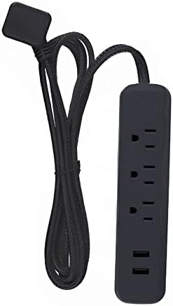 Globe Electric POWERSTRIP 3OUT 2USB BLK