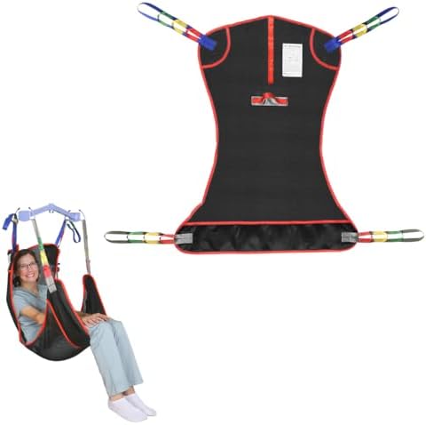 500lbs Mesh Full Body Sling for Lift - Patient Transfer Sling with Wide Pads for Elderly & Disabled,Compatible and Multi-Scene Transfer