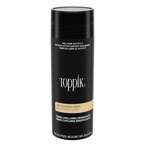 Toppik Hair Building Fibers, White, 55g | Fill In Fine or Thinning Hair | Instantly Thicker, Fuller Looking Hair | 9 Shades for Men Women