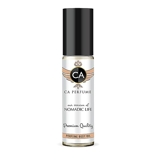 CA Perfume Impression of Nomadic Life For Women Replica Fragrance Body Oil Dupes Alcohol-Free Essential Aromatherapy Sample Travel Size Concentrated Long Lasting Attar Roll-On 0.3 Fl Oz/10ml