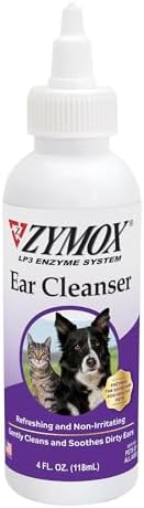 Zymox Ear Cleanser Solution for Dogs and Cats, 4oz