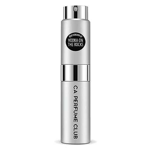 CA Perfume Impression of Vodka On The Rocks For Women & Men Replica Version Fragrance Dupes Concentrated Long Lasting Eau de Parfum Spray Refillable Atomizer Bottle 0.27 Fl Oz/8ml-X1