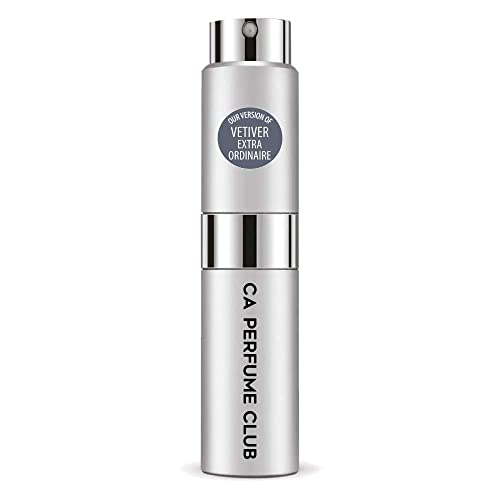 CA Perfume Impression of Fredarik M.Vetiver Extraordinaire For Men Replica Version Fragrance Dupes Concentrated Long Lasting Eau de Parfum Spray Refillable Atomizer Bottle 0.27 Fl Oz/8ml-X1