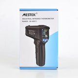 MESTEK Infrared Thermometer Gun, Digital Temperature Gun -58℉~1472℉ IR Laser Thermometer Temp Gun for Cooking/Pizza Oven/Freezer with Food Thermometer Alarm Function Adjustable Emissivity & Humidity