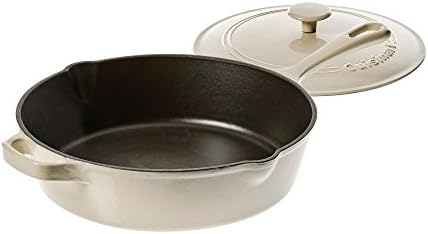 Cuisinart 12" Chicken Fryer Cast Iron, Cream