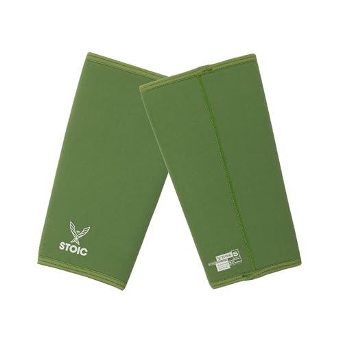 Stoic Knee Sleeves (IPF Approved) – 7mm Knee Support for Powerlifting, Weightlifting & Squats – Used in World Competitions – USAPL & USPA Compliant – Pair for Men & Women (XLarge, Olive)