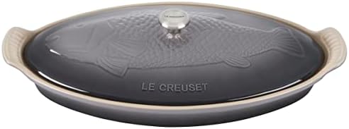 Le Creuset Heritage Stoneware Oval Fish Baker, 1.7qt., Oyster