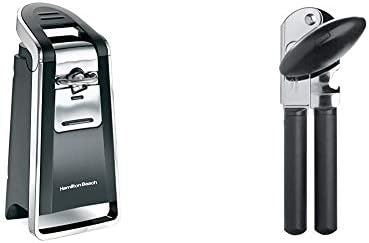 Hamilton Beach Smooth Edge Electric Automatic Kitchen Can Opener (76607) and OXO Good Grips Soft-Handled Manual Can Opener