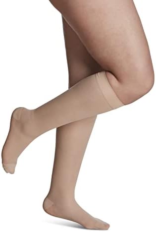 Sigvaris Style Sheer 780 Women’s Closed Toe Knee-High Moisture Wicking Stockings - Light & Comfortable Compression Stocking 20-30mmHg to Relieve Vein Issues