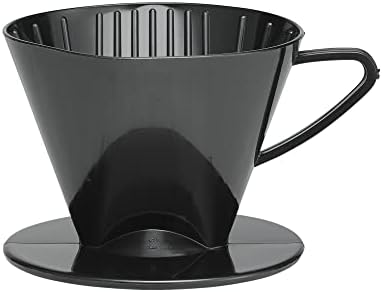 Fino Pour-Over Coffee Brewing Filter Cone, Number 1-Size, Black, Brews 1 to 2-Servings