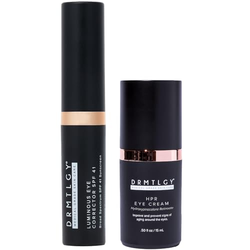 DRMTLGY Dark Circles Bundle - Medium: Luminous Eye Corrector SPF 41 & HPR Eye Cream