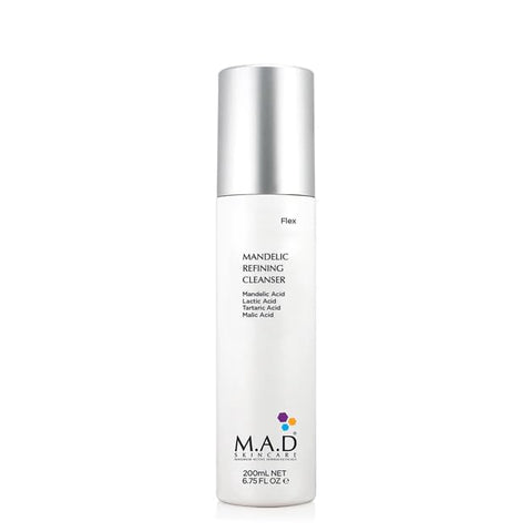 M.A.D Mandelic Refining Cleanser - Gentle Alpha-Hydroxy Acid Cocktail for Deep Cleansing, Hydration & Skin Tone Refinement - Brightening & Acne Care - Ideal for Professional Backbar & At-Home Skincare