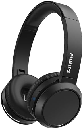 PHILIPS H4205 Wireless Headphone,On-Ear Bluetooth Headphone with BASS Boost,Quality Sound,32mm Drivers,29-Hour Battery Life,Fast Charging,Lightweight,Adjustable Cushioned Headband,Soft Ear Cups,Black