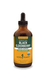 Herb Pharm Certified Organic Black Elderberry Liquid Extract for Immune System Support, Alcohol-Free Glycerite, 4 Ounce