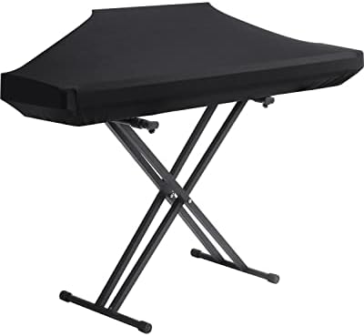 Piano Keyboard Dust Cover - 88 Keys Stretchy Adjustable Electric Piano Music Keyboard Cover for Durable Elastic & Cord Lock, Full Cover Elastic Music keyboard Protector Covers