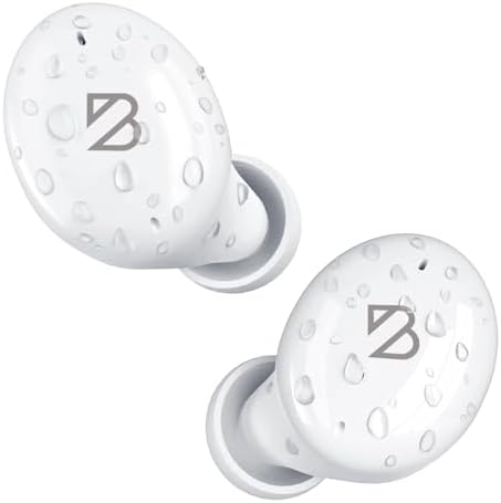 Back Bay Audio Tempo 30 Wireless Earbuds for Small Ears - Award-Winning Sound, Sweatproof Bluetooth Earbuds, Comfortable Ear Buds for Women, White Earphones Small Ear Canals, Long Battery Headphones