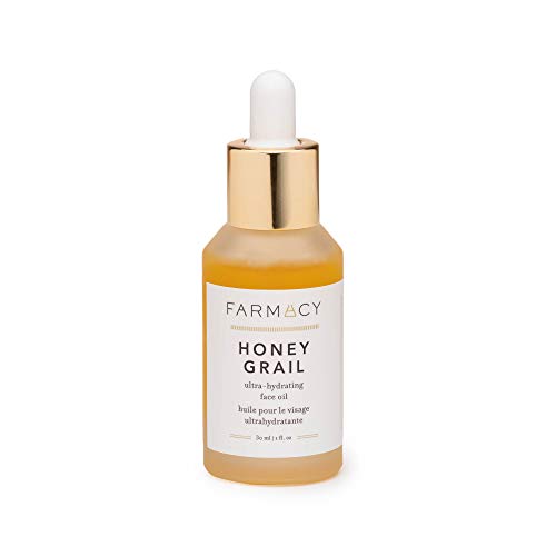 Farmacy Hydrating Face Oil - Honey Grail Nourishing Oil for Skin & Hair - Infused with Sea Buckthorn Oil, Rosehip Oil & Buckwheat Honey to Moisturize & Maintain a Healthy Skin Barrier (30ml)