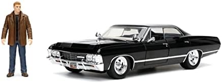 Supernatural 1:24 1967 Chevy Impala Die-cast Car w/Dean Winchester Die-cast Figure, Toys for Kids and Adults