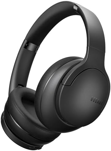 DOQAUS Upgrade Bluetooth Headphones Over Ear, 90H Playtime BT 5.3 Wireless Headphone EQ Modes, Built-in HD Mic, HiFi Stereo Sound, Deep Bass, Memory Foam Cups for Phone/PC&Travel/Gym/Workout