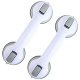 Grab Bars for Bathtubs and Showers, Shower Handle 12 Inch Strong Suction Shower Bar(2 Pack) -Gray White