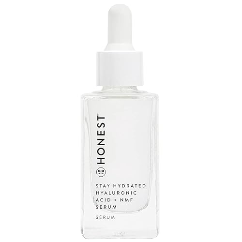 Honest Beauty Stay Hydrated Hyaluronic Acid + NMF Serum | Moisturizes + Reduces Fine Lines | 3 Types of Hyaluronic Acid, NMF, Kiwi Seed Oil | EWG Verified, Vegan + Cruelty Free | 1 fl oz