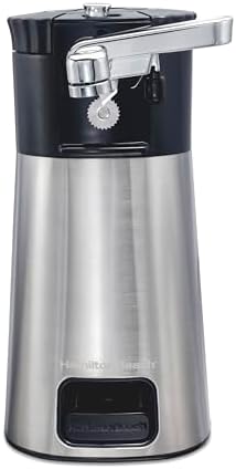 Hamilton Beach OpenStation Electric Automatic Can Opener for Kitchen with Multi Tool and Bottle and Jar Opening Tools, Auto Shutoff, Cord Storage, and Sure Cut Technology, Stainless Steel (76382)