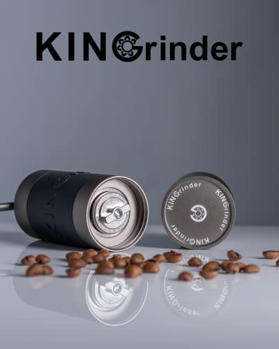 KINGrinder K2 Manual Hand Coffee Grinder with Bent Handle for French Press, Drip, Espresso with Assembly Consistency Stainless Steel Conical Burr Mill, 25g Capacity