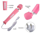 Finever Power Massager Big Tool Electric Foot Neck Back Hand Leg Arm Shoulder Massage Aches Sports Recovery for Women (Pink Color)