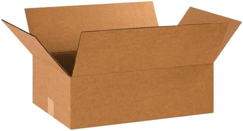 Partners Brand 18x12x6 Corrugated Cardboard Boxes, 18"L x 12"W x 6"H, Pack of 25 | Shipping, Packaging, Moving, Storage Box for Business, Strong Wholesale Bulk Boxes 18x12x6 18126