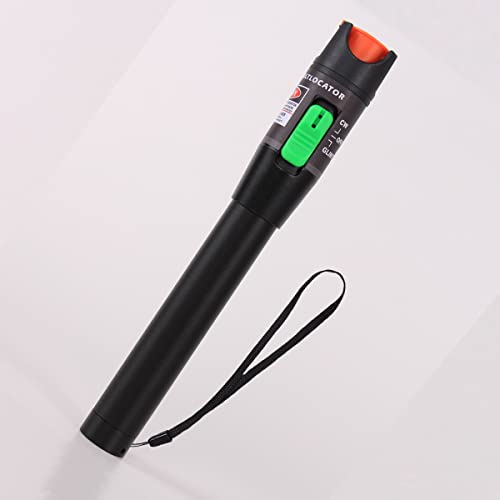 Visual Fault Locator 50mW 50km Fiber Optic Cable Tester Meter Red Light VFL with 2.5mm Universal Connector for FC/SC/ST Adapter Pen for CATV Telecommunications Engineering Maintenance